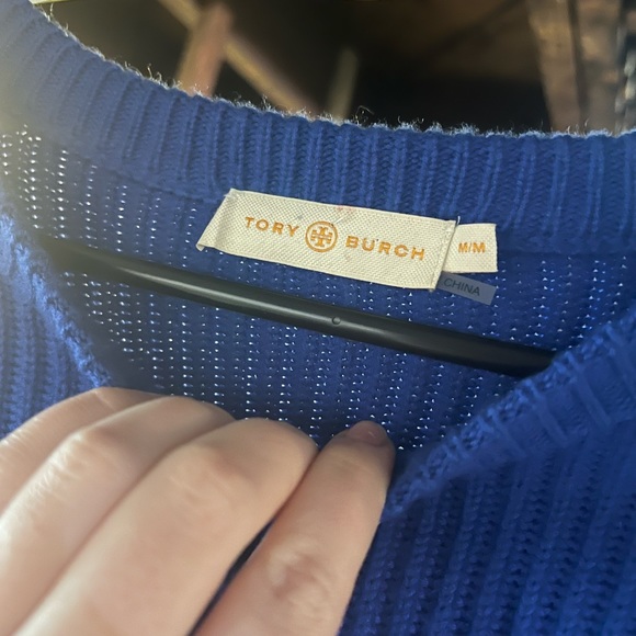 Tory Burch Val Striped Sleeve Sweater - Picture 3 of 3